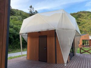 アウラテラス茨城、オリジナルテントコテージ、寝室